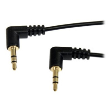 StarTech.com 1 ft. (0.3 m) Right Angle 3.5 mm Audio Cable - 3.5mm Slim Audio Cable - Right Angle - Male/Male - Aux Cable (MU1MMS2RA) - Audio kabel - mini-phone stereo 3.5 mm s piny (male) do mini-phone stereo 3.5 mm s piny (male) - 30 cm - cerná - pravoúhlý konektor StarTech.com 1 ft. (0.3 m) Right Angle 3.5 mm Audio Cable - 3.5mm Slim Audio Cable - Right Angle - Male/Male - Aux Cable (MU1MMS2RA) - Audio kabel - mini-phone stereo 3.5 mm s piny (male) do mini-phone stereo 3.5 mm s piny (male) - 30 cm - cerná - pravoúhlý konektor