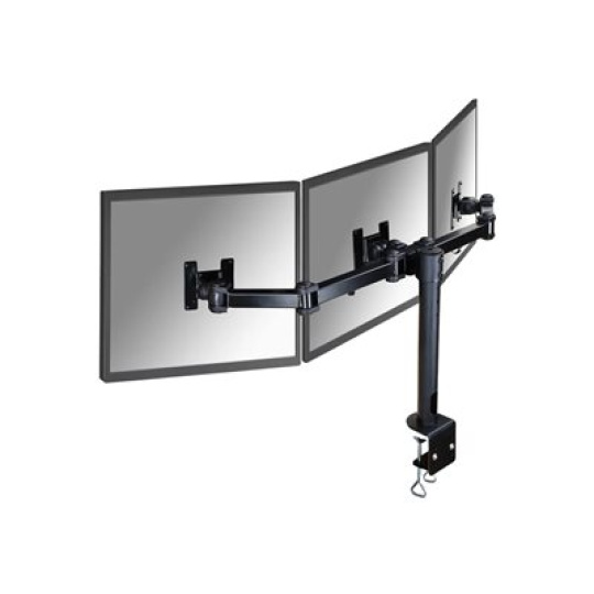 Neomounts by Newstar FPMA-D960D3 - Montážní sada - full-motion - pro 3 LCD displeje - černá - velikost obrazovky: 10"-21" - upevnění svorkou, upevnitelné na stůl