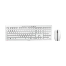 CHERRY STREAM DESKTOP RECHARGE - Klávesnice a sada myši - bezdrátový - 2.4 GHz - QWERTY - USA se symbolem Euro - klávesový spínač: CHERRY SX - bledě šedá CHERRY STREAM DESKTOP RECHARGE - Klávesnice a sada myši - bezdrátový - 2.4 GHz - QWERTY - USA se symbolem Euro - klávesový spínač: CHERRY SX - bledě šedá