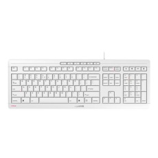 CHERRY STREAM KEYBOARD - Klávesnice - USB - QWERTY - anglická - klávesový spínač: CHERRY SX - šedobílá CHERRY STREAM KEYBOARD - Klávesnice - USB - QWERTY - anglická - klávesový spínač: CHERRY SX - šedobílá