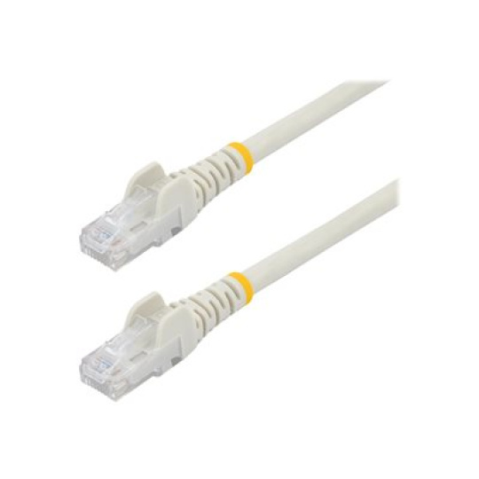StarTech.com 1m CAT6 Ethernet Cable, 10 Gigabit Snagless RJ45 650MHz 100W PoE Patch Cord, CAT 6 10GbE UTP Network Cable w/Strain Relief, White, Fluke Tested/Wiring is UL Certified/TIA - Category 6 - 24AWG (N6PATC1MWH) - Patch kabel - RJ-45 (M) do RJ-45 (M) - 1 m - UTP - CAT 6 - provedení bez hrbolku - bílá