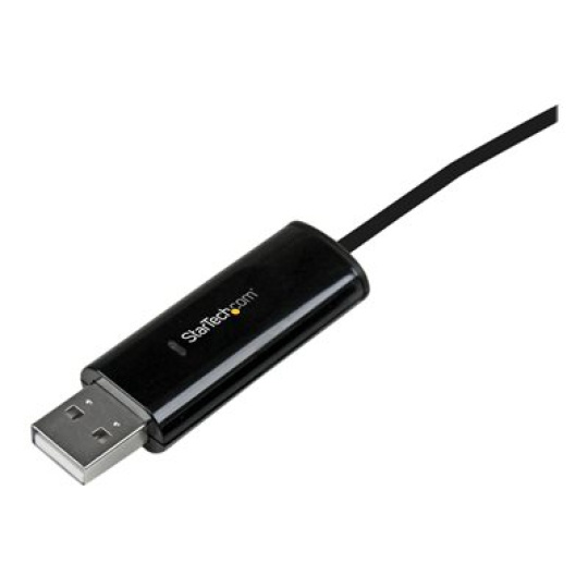 StarTech.com 2 Port USB Keyboard Mouse Switch Cable w/ File Transfer for PC and MacŽ - USB File Transfer Cable - Dual Port USB KM Switch (SVKMS2) - Adaptér pro prímé pripojení - USB 2.0 - USB 2.0 - cerná