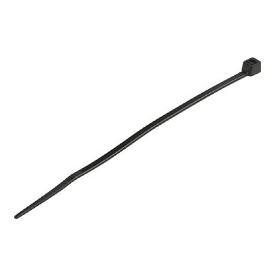 Startech 10cm(4") Cable Ties, 2mm(1/16") wide, 22mm(7/8") Bundle Diameter, 8kg(18lb) Tensile Strength, Nylon Self Locking Zip Ties with Curved Tip, 94V-2/UL Listed, 1000 Pack, Black - Nylon 66 Plastic - TAA (CBMZT4BK) - Kabelová stahovací páska - 10.16 cm - cerná - kompatibilní s TAA (balení 1000)