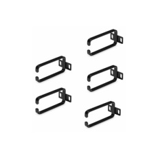 StarTech.com 5-Pack 1U Vertical Cable Management D-Ring Hooks, Cable Manager For 19" Server Racks/Cabinets, Network Rack Wire Organizers, Cable Guide Rings - Kroužek pro usporádání kabelu (vertikální) - cerná - 1U (balení 5)