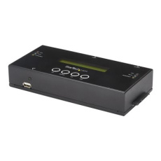 StarTech.com 1:1 Hard Drive Duplicator and Eraser for 2.5"/ 3.5" SATA (I/II/III) & SAS (I/II) HDD SSD - LCD & RS-232 - Cloner & Wiper (SATSASDUPE11) - Solid state / hard drive duplicator - 1 zásuvky (SATA-600 / SAS-2)