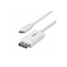 StarTech.com 6.6ft (2m) USB C to DisplayPort 1.2 Cable, Bidirectional - Kabel DisplayPort - 24 pin USB-C (M) do DisplayPort (M) - Displayport 1.2/Thunderbolt - 1.9 m - aktivní, dvousmerný, podpora 4K60Hz - bílá StarTech.com 6.6ft (2m) USB C to DisplayPort 1.2 Cable, Bidirectional - Kabel DisplayPort - 24 pin USB-C (M) do DisplayPort (M) - Displayport 1.2/Thunderbolt - 1.9 m - aktivní, dvousmerný, podpora 4K60Hz - bílá