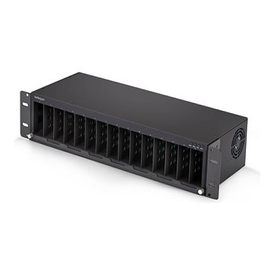 Startech - Modulární expanzní báze - media converter chassis k upevnení na regál - kompatibilní s TAA