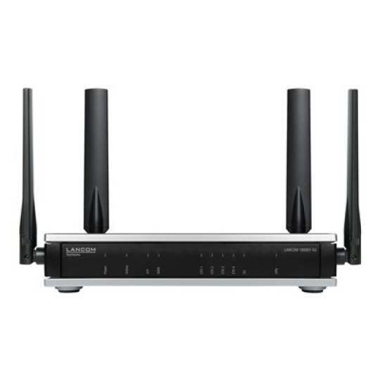 LANCOM 1800EF-5G - Brána SD-WAN - with 5G, fiber and ethernet - 5 porty - 1GbE, 5G, LTE, UMTS, HSPA - 5G, 4G, 3G - UMTS B1/B2/B4/B5/B8/B19/ LTE B1/B2/B3/B4/B5/B7/B8/B12/B13/B14/B17/B18/B19/B20/B25/B26/B28/B29/B30/B32/B34/B38/B39/B40/B41/B42/B43/B48/B66/B71 5G n1/n2/n3/n5/n7/n8/n12/n13/n14/n18/n20/n25/n26/n28/n29/n30/n38/n40/n41/n48/n66/n70/n71/n75/n76/n77/n78/n79 - desktop