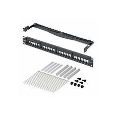 Startech - Propojovací panel - montáž na stenu, montáž do racku - CAT 5e/6 - UTP - cerná - 1U - 19" - 24 porty Startech - Propojovací panel - montáž na stenu, montáž do racku - CAT 5e/6 - UTP - cerná - 1U - 19" - 24 porty