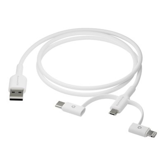 dbramante1928 re-charge - Sada kabelů USB - 1 m - bílá