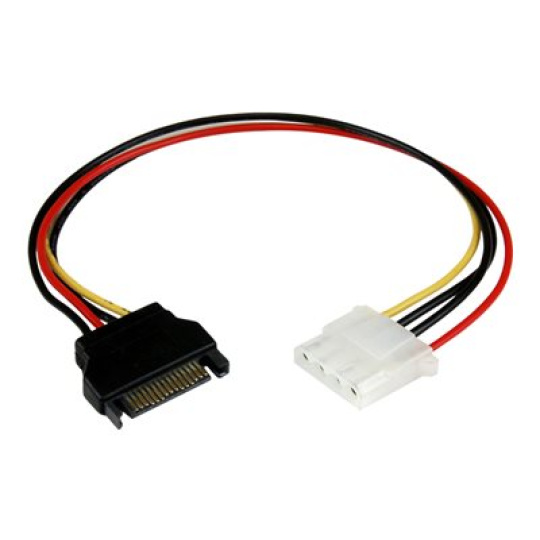 StarTech.com 12in SATA to LP4 Power Cable Adapter F/M - SATA to LP4 Power Adapter - SATA Female to LP4 Male Power Cable - 12 inch (LP4SATAFM12) - Adaptér napájení - 4 pinové interní napájení (F) do SATA napájení (M) - 30.48 cm - pro P/N: SATSASBP425