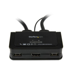 StarTech.com 2 Port USB HDMI Cable KVM Switch with Audio and Remote Switch - USB Powered KVM with HDMI - Dual Port HDMI KVM Switch (SV211HDUA) - Prepínac KVM / audio - 2 x KVM / zvuk - 1 místní uživatel - desktop StarTech.com 2 Port USB HDMI Cable KVM Switch with Audio and Remote Switch - USB Powered KVM with HDMI - Dual Port HDMI KVM Switch (SV211HDUA) - Prepínac KVM / audio - 2 x KVM / zvuk - 1 místní uživatel - desktop