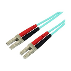StarTech.com 2m Fiber Optic Cable - 10 Gb Aqua - Multimode Duplex 50/125 - LSZH - LC/LC - OM3 - LC to LC Fiber Patch Cable - Patch kabel - multirežim LC (M) do multirežim LC (M) - 2 m - 2 m - optické vlákno - duplex - 50 / 125 mikron - vodě - barva - pro P/N: J9152AST, MASFP10GBSR, SFP10GBLRMST, SFP10GBSRST, SFP10GSRSST, SFP10GSRXST