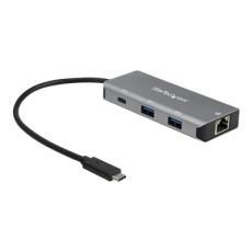 StarTech.com 3 Port USB C Hub with Gigabit Ethernet RJ45 GbE Port, 2x USB-A, 1x USB-C, SuperSpeed 10Gbps USB 3.1/3.2 Gen 2 Type C Hub Adapter, USB Bus Powered, Aluminum, Works w/TB3 - Windows/macOS/Linux - Rozbočovač - 1 x USB-C + 2 x USB 3.1 + 1 x 10/100/1000 - desktop - pro P/N: PEXUSB321C StarTech.com 3 Port USB C Hub with Gigabit Ethernet RJ45 GbE Port, 2x USB-A, 1x USB-C, SuperSpeed 10Gbps USB 3.1/3.2 Gen 2 Type C Hub Adapter, USB Bus Powered, Aluminum, Works w/TB3 - Windows/macOS/Linux - Rozbočovač - 1 x USB-C + 2 x USB 3.1 + 1 x 10/100/1000 - desktop - pro P/N: PEXUSB321C