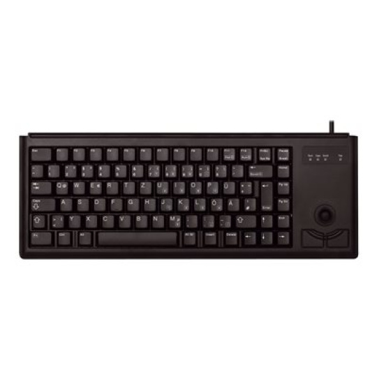 CHERRY Compact-Keyboard G84-4400 - Klávesnice - PS/2 - americká - černá