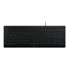 CHERRY STREAM - Klávesnice - USB - německá - klávesový spínač: CHERRY SX - černá CHERRY STREAM - Klávesnice - USB - německá - klávesový spínač: CHERRY SX - černá
