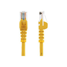 Startech 10m Yellow Cat5e / Cat 5 Snagless Ethernet Patch Cable 10 m - Patch kabel - RJ-45 (M) do RJ-45 (M) - 10 m - UTP - CAT 5e - provedení bez hrbolku, licna - žlutá