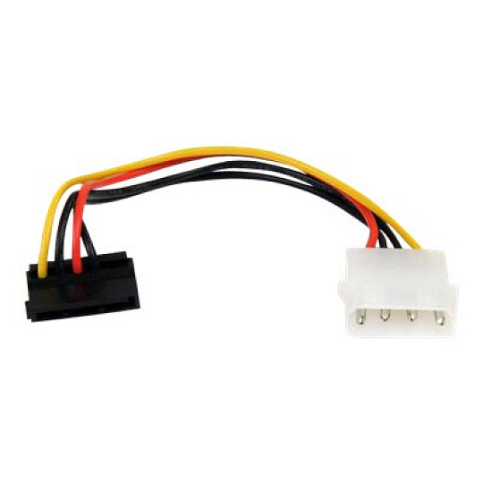 StarTech 6in 4 Pin LP4 to Right Angle SATA Power Cable Adapter - LP4 to SATA - 6in LP4 to SATA Cable - 4 pin to SATA - Adaptér napájení - SATA napájení (M) do 4 pinové interní napájení (M) - 15 cm - konektor s pravým úhlem - pro P/N: HSB13SATSASB, HSB1SATSASBA, HSB1SATSASVA, HSB3SATSASBA, HSB43SATSASB, HSB4SATSASBA