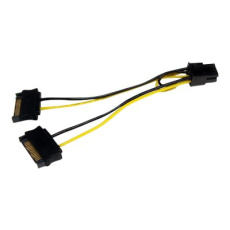 StarTech.com 6in SATA Power to 6 Pin PCI Express Video Card Power Cable Adapter - SATA to 6 pin PCIe power - Elektrický kabel - SATA napájení (M) do 6 pin PCIe power (M) - 15 cm StarTech.com 6in SATA Power to 6 Pin PCI Express Video Card Power Cable Adapter - SATA to 6 pin PCIe power - Elektrický kabel - SATA napájení (M) do 6 pin PCIe power (M) - 15 cm