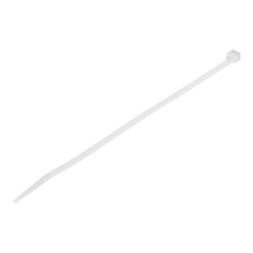 Startech 20cm(8") Cable Ties, 4mm(1/8") wide, 55mm(2-1/8") Bundle Diameter, 22kg(50lb) Tensile Strength, Nylon Self Locking Zip Ties with Curved Tip, 94V-2/UL Listed, 100 Pack, White - Nylon 66 Plastic - TAA (CBMZT8N) - Kabelová stahovací páska - 20.32 cm - bílá - kompatibilní s TAA (balení 100) Startech 20cm(8") Cable Ties, 4mm(1/8") wide, 55mm(2-1/8") Bundle Diameter, 22kg(50lb) Tensile Strength, Nylon Self Locking Zip Ties with Curved Tip, 94V-2/UL Listed, 100 Pack, White - Nylon 66 Plastic - TAA (CBMZT8N) - Kabelová stahovací páska - 20.32 cm - bílá - kompatibilní s TAA (balení 100)
