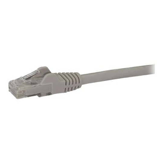 Startech 7.5m CAT6 Ethernet Cable, 10 Gigabit Snagless RJ45 650MHz 100W PoE Patch Cord, CAT 6 10GbE UTP Network Cable w/Strain Relief, Grey, Wiring is UL Certified/TIA - Category 6 - 24AWG (N6PATC750CMGR) - Patch kabel - RJ-45 (M) do RJ-45 (M) - 7.5 m - UTP - CAT 6 - provedení bez hrbolku - šedá