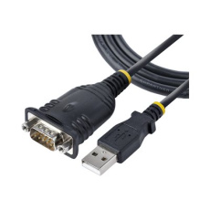 StarTech.com 3ft (1m) USB to Serial Cable, DB9 Male RS232 to USB Converter, USB to Serial Adapter for PLC/Printer/Scanner/Network Switches, USB to COM Port Adapter - Prolific IC, Automatic Handshake, Windows/macOS (1P3FP-USB-SERIAL) - Sériový kabel - DB-9 (M) šroubovací do USB (M) - 1 m