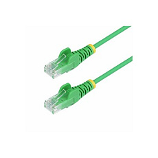 Startech 1.5m Green Slim CAT6 Ethernet Cable, Snagless, 28AWG, LSZH - Patch kabel - RJ-45 (M) do RJ-45 (M) - 1.5 m - 3.6 mm - UTP - CAT 5/5e/6 - IEEE 802.3bt - neobsahuje halogen, provedení bez hrbolku - purpurová