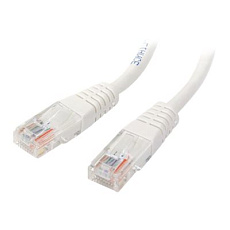 Startech Molded Cat 5e UTP Patch Cable - Patch kabel - RJ-45 (M) do RJ-45 (M) - 15 m - UTP - CAT 5e - lisovaný - bílá Startech Molded Cat 5e UTP Patch Cable - Patch kabel - RJ-45 (M) do RJ-45 (M) - 15 m - UTP - CAT 5e - lisovaný - bílá