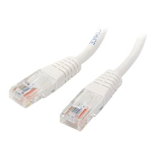 Startech Molded Cat 5e UTP Patch Cable - Patch kabel - RJ-45 (M) do RJ-45 (M) - 15 m - UTP - CAT 5e - lisovaný - bílá