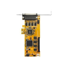 StarTech.com 8-Port PCI Express RS232 Serial Adapter Card, PCIe RS232 Serial Card, 16C1050 UART, Low Profile Serial DB9 Controller/Expansion Card, 15kV ESD Protection, Windows/Linux - Full Profile Bracket Incl - Sériový adaptér - PCIe nízký profil - RS-232 x 8 - žlutá - kompatibilní s TAA StarTech.com 8-Port PCI Express RS232 Serial Adapter Card, PCIe RS232 Serial Card, 16C1050 UART, Low Profile Serial DB9 Controller/Expansion Card, 15kV ESD Protection, Windows/Linux - Full Profile Bracket Incl - Sériový adaptér - PCIe nízký profil - RS-232 x 8 - žlutá - kompatibilní s TAA