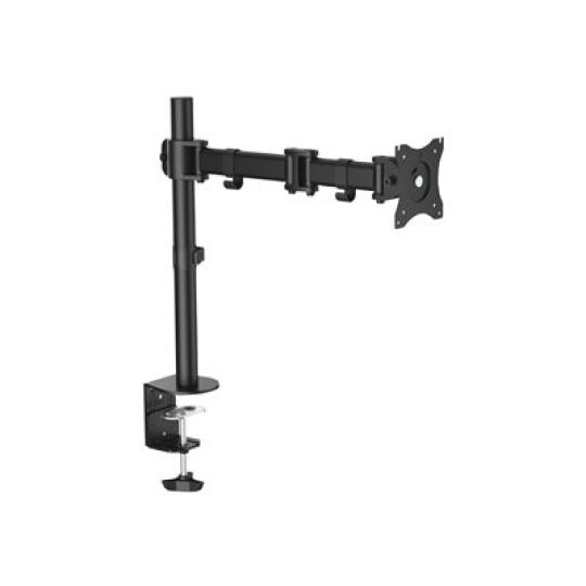 StarTech.com Desk Mount Monitor Arm for up to 34" VESA Compatible Displays, Articulating Pole Mount with Single Monitor Arm, Ergonomic Height Adjustable, Desk Clamp or Grommet, Black - Small Footprint Design (ARMPIVOTB) - Nastavitelné rameno - pro Displej LCD - ocel - velikost obrazovky: 34" - pro P/N: ARMSTSLG