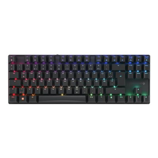 CHERRY MX 8.2 TKL - Klávesnice - 80% - TKL - podsvícení - bezdrátový - Bluetooth 5.2, 2.4 GHz, USB-C - QWERTY - americká - klávesový spínač: CHERRY MX2A Red - černá