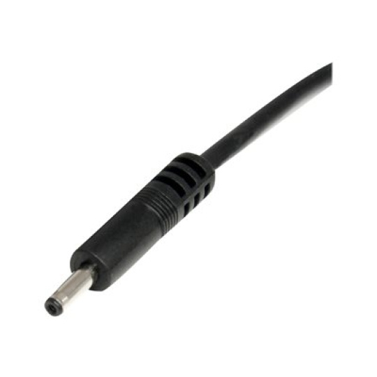 StarTech.com 3 ft. (0.9 m) USB to Type H Barrel 5V DC Power Cable - USB to 3.4mm Power Cable - 5V DC Type H - Black - Bluetooth Charger (USB2TYPEH) - USB / napájecí kabel - USB (pouze napájení) (M) do DC jack 3.4 mm (M) - 91 cm - lisovaný - černá
