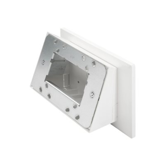 Crestron - Montážní sada (housing, angled mount) - různé povrchy - pro dotyková obrazovka - plast - smooth white - možná montáž na povrch, vestavěný do stěny, přimontovatelný ke sklu - pro Crestron TSW-1070-MSMK-B-S, TSW-1070-MSMK-W-S; Touch Screen TSW-770-B-S, TSW-770-W-S