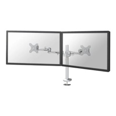 Neomounts FPMA-D935DG - Montážní sada - plný pohyb - pro 2 LCD displeje - stříbrná - velikost obrazovky: 10"-27" - průchodka, upevnitelné na stůl