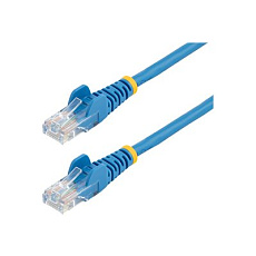Startech 0.5m Blue Cat5e / Cat 5 Snagless Ethernet Patch Cable 0.5 m - Patch kabel - RJ-45 (M) do RJ-45 (M) - 50 cm - UTP - CAT 5e - provedení bez hrbolku, licna - modrá