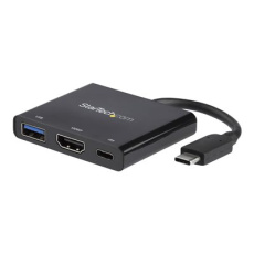 StarTech.com USB-C to HDMI Adapter - 4K 30Hz - Thunderbolt 3 Compatible - with Power Delivery (USB PD) - USB C Adapter Converter (CDP2HDUACP) - Dokovací stanice - USB-C / Thunderbolt 3 - HDMI