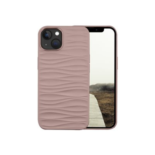 dbramante1928 Dune - Zadní kryt pro mobilní telefon - 100% recyklovaný plast - růžová - 3D wavy - pro Apple iPhone 12, 12 Pro