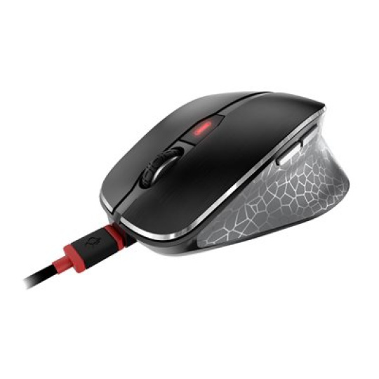 Wireless mouse USB+Bluetooth black recha