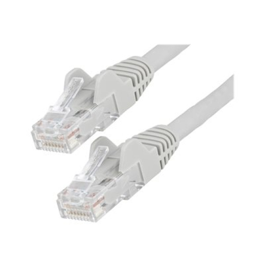 StarTech.com 50cm LSZH CAT6 Ethernet Cable, 10 Gigabit Snagless RJ45 100W PoE Network Patch Cord with Strain Relief, CAT 6 10GbE UTP, Grey, Individually Tested/ETL, Low Smoke Zero Halogen - Category 6 - 24AWG (N6LPATCH50CMGR) - Patch kabel - RJ-45 (M) do RJ-45 (M) - 50 cm - 6 mm - UTP - CAT 6 - provedení bez hrbolku - šedá