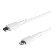 StarTech.com 6 ft(2m) Durable White USB-C to Lightning Cable, Heavy Duty Rugged Aramid Fiber USB Type A to Lightning Charger/Sync Power Cord, Apple MFi Certified iPad/iPhone 12 Pro Max - iPhone 7/8/11/11 Pro - Kabel Lightning - Lightning s piny (male) do 24 pin USB-C s piny (male) - 2 m - bílá StarTech.com 6 ft(2m) Durable White USB-C to Lightning Cable, Heavy Duty Rugged Aramid Fiber USB Type A to Lightning Charger/Sync Power Cord, Apple MFi Certified iPad/iPhone 12 Pro Max - iPhone 7/8/11/11 Pro - Kabel Lightning - Lightning s piny (male) do 24 pin USB-C s piny (male) - 2 m - bílá