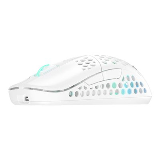 Xtrfy M42 - Myš - optický - bezdrátový - 2.4 GHz - bezdrátový přijímač USB - bílá