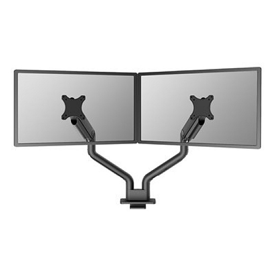 Neomounts DS70S-950BL2 - Montážní sada (2 úchytná ramena) - plný pohyb - pro 2 monitory - hliník - černá - velikost obrazovky: 17"-35" - upevnitelné na stůl