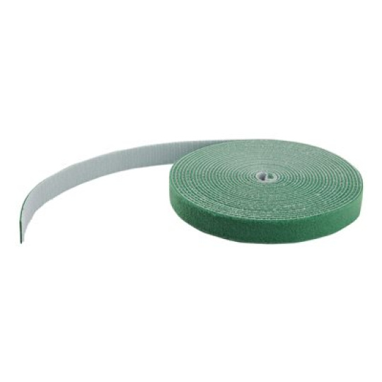 StarTech.com 50ft Hook and Loop Roll, Cut-to-Size Reusable Cable Ties, Bulk Industrial Wire Fastener Tape / Adjustable Fabric Wraps Green / Resuable Self Gripping Cable Management Straps - Adjustable Loop Ties (HKLP50GN) - Hácek se smyckou - 15.24 m - zelená - pro P/N: HKLP50, HKLP50BL, HKLP50RD, HKLP50YW