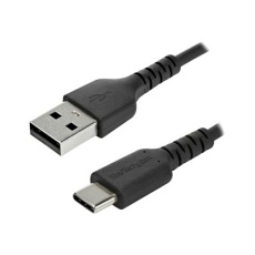 StarTech.com 2m USB A to USB C Charging Cable, Durable Fast Charge & Sync USB 2.0 to USB Type C Data Cord, Rugged TPE Jacket Aramid Fiber M/M 3A Black, Samsung S10, S20, iPad Pro, Pixel - Heavy Duty and Rugged - USB kabel - USB (M) rovné do 24 pin USB-C (M) rovné - Thunderbolt 3 / USB 2.0 - 2 m - černá - pro P/N: CDP2HDUACP2, SECTBLTDT, STNDTBLTMOB