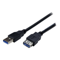 StarTech.com 2m Black SuperSpeed USB 3.0 Extension Cable A to A - Male to Female USB 3.0 Extender Cable - USB 3.0 Extension Cord - 2 meter (USB3SEXT2MBK) - Prodlužovací šňůra USB - USB typ A (F) do USB typ A (M) - USB 3.0 - 2 m - černá - pro P/N: HB30A4AIB, SV211DPUA4K, SV211HDUA4K, USB2001EXT2NA, USB2002EXT2NA, USB2004EXT2NA