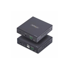 StarTech.com HDMI KVM Extender Over IP Network, 4K 60Hz, Driverless - Sada vysílace a prijímace - video/audio/USB extendér - HDMI