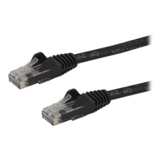 StarTech.com 2m CAT6 Ethernet Cable, 10 Gigabit Snagless RJ45 650MHz 100W PoE Patch Cord, CAT 6 10GbE UTP Network Cable w/Strain Relief, Black, Fluke Tested/Wiring is UL Certified/TIA - Category 6 - 24AWG (N6PATC2MBK) - Patch kabel - RJ-45 (M) do RJ-45 (M) - 2 m - UTP - CAT 6 - lisovaný, provedení bez hrbolku - cerná