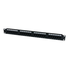 StarTech.com 24 Port 1U Rackmount Cat 6 110 Patch Panel - 24 port Network Patch Panel - RJ45 Ethernet 110 type Rack Mount Patch Panel 1U (C6PANEL24) - Propojovací panel - CAT 6 - černá - 1U - 24 porty - pro P/N: RACK-18U-20-WALL-OA, RACK-21U-20-WALL-OA, RACK-24U-20-WALL-OA, RK12OD2, RK3236BKF