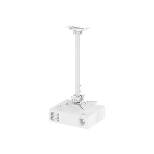 Neomounts CL25-550WH1 - Montážní sada (stropní montáž) - plný pohyb - pro projektor - easy-install, height 74.5 - 114.5 cm - ocel - bílá
